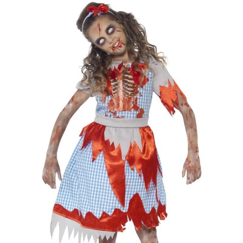 Costumes Australia Zombie Country Girl Costume Kids Blue_1