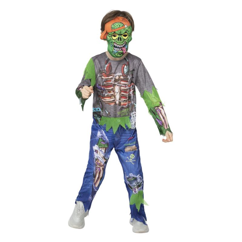 Costumes Australia Zombie Gamer Costume Child Multi_1