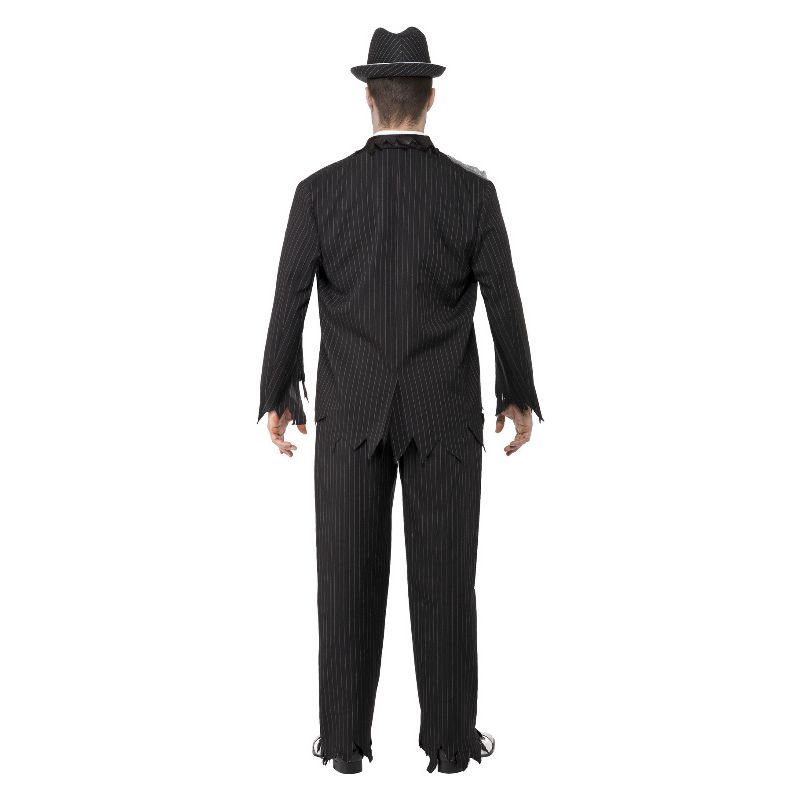 Costumes Australia Zombie Gangster Costume Black Adult_2