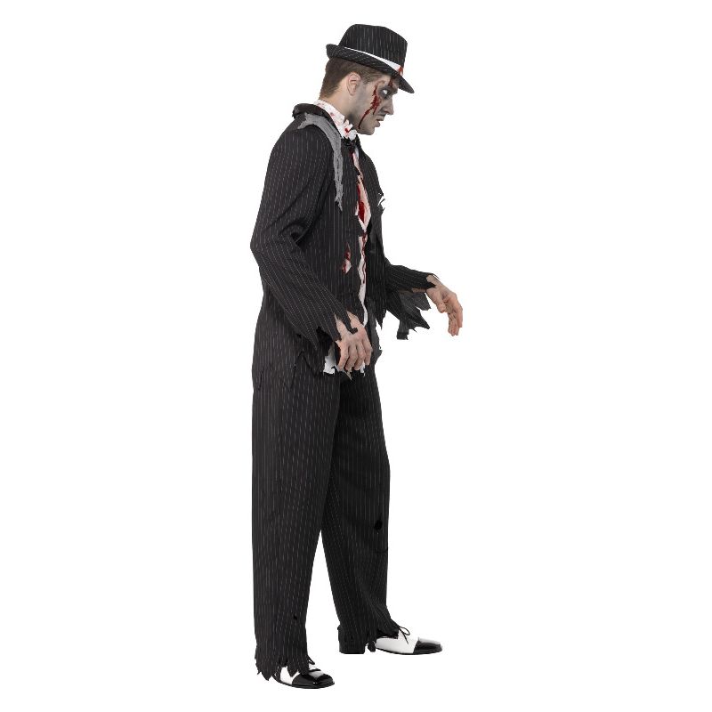 Costumes Australia Zombie Gangster Costume Black Adult_3