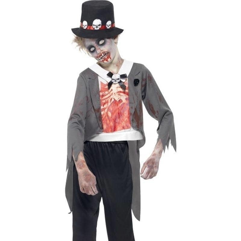 Costumes Australia Zombie Groom Costume Kids Black_1