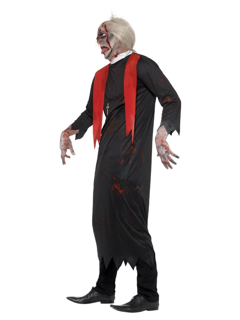 Costumes Australia Zombie High Priest Mens Costume Black Red_3