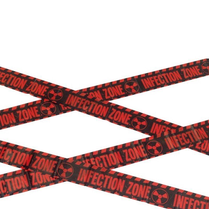 Costumes Australia Zombie Infection Zone Caution Tape Adult Red Black 6m_1