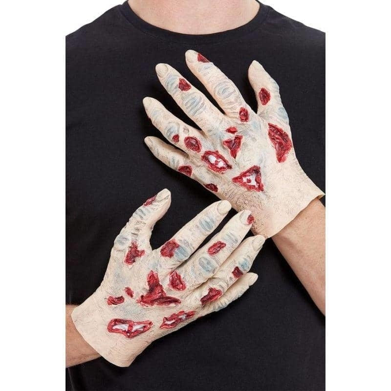 Costumes Australia Zombie Latex Hands Adult Beige_1