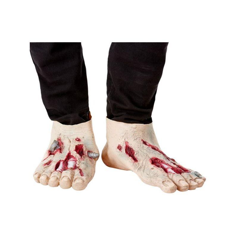 Costumes Australia Zombie Latex Shoe Covers Beige_1