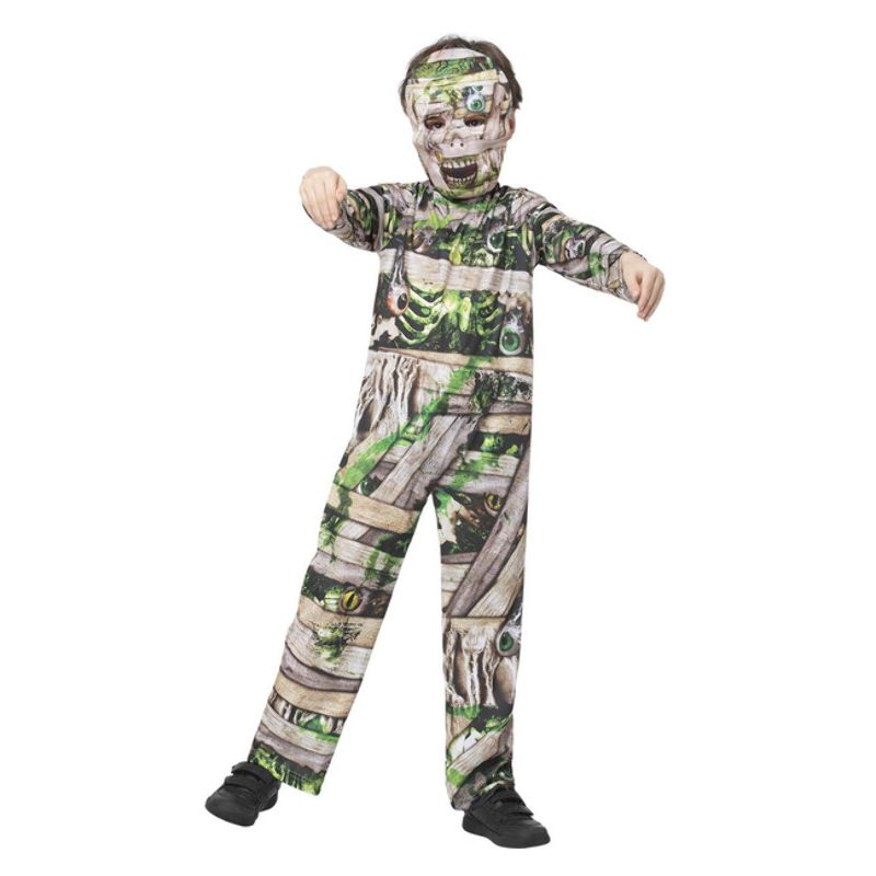 Costumes Australia Zombie Mummy Costume Child Brown Green_1