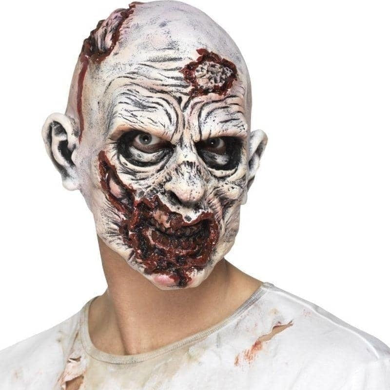 Costumes Australia Zombie Overhead Mask Foam Latex Adult White Red_1