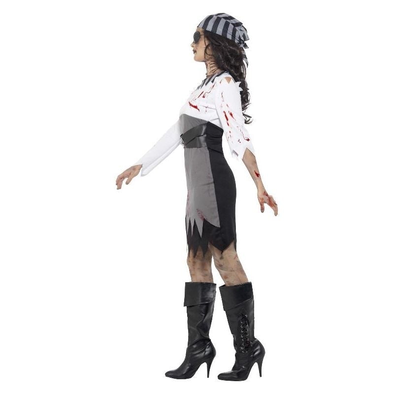 Costumes Australia Zombie Pirate Lady Costume Grey_3