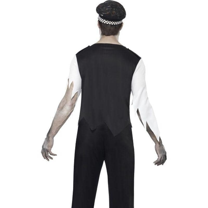 Costumes Australia Zombie Policeman Costume Adult Black Red White_2