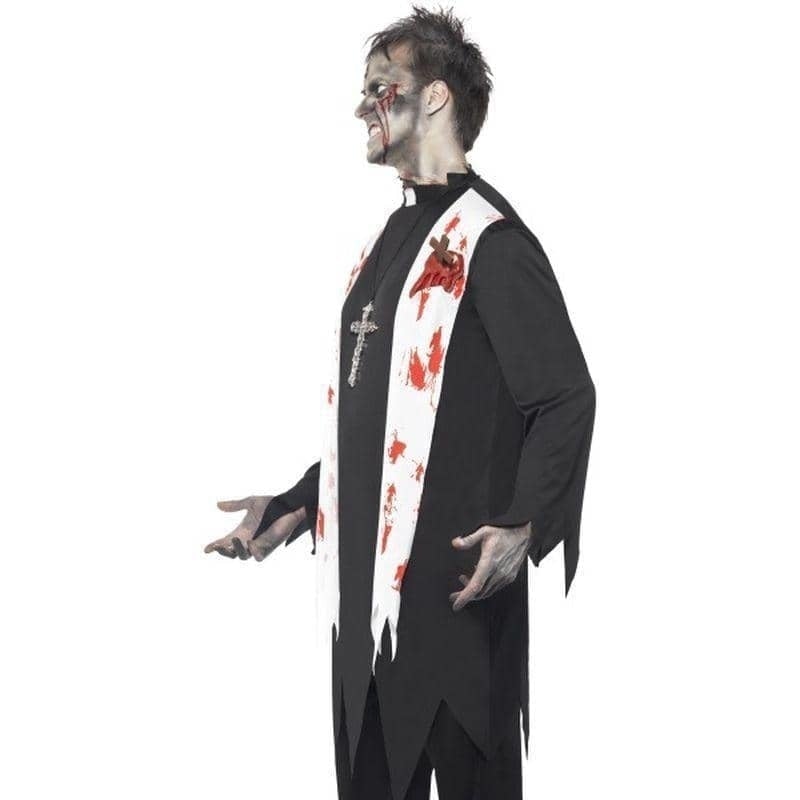 Costumes Australia Zombie Priest Costume Adult Black White_3