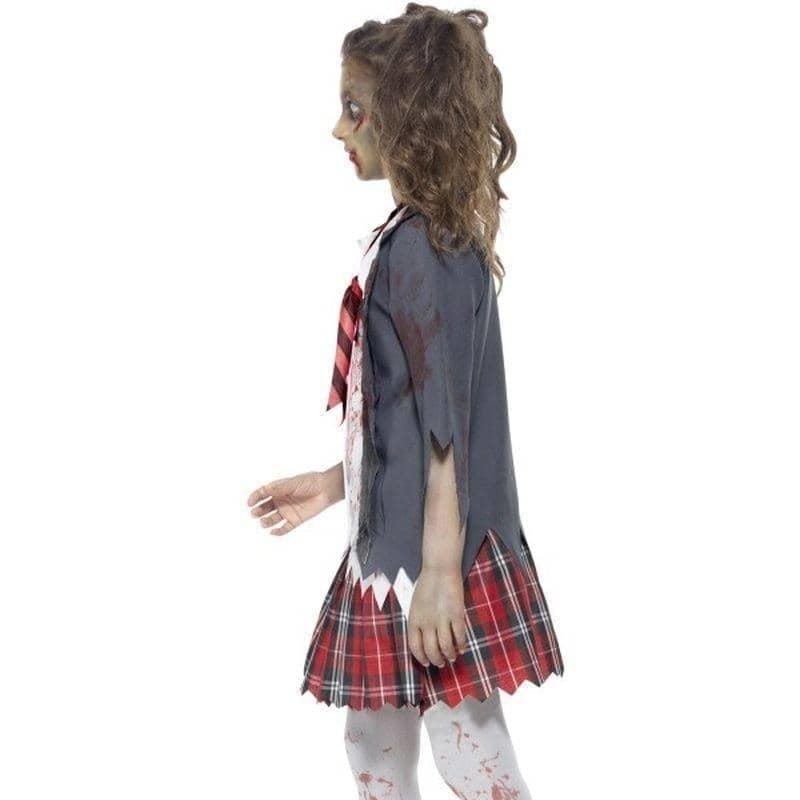 Costumes Australia Zombie School Girl Costume Kids Grey_3