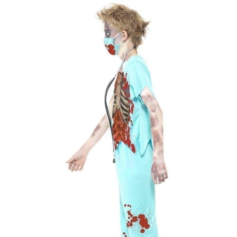 Costumes Australia Zombie Surgeon Costume Kids Blue_2