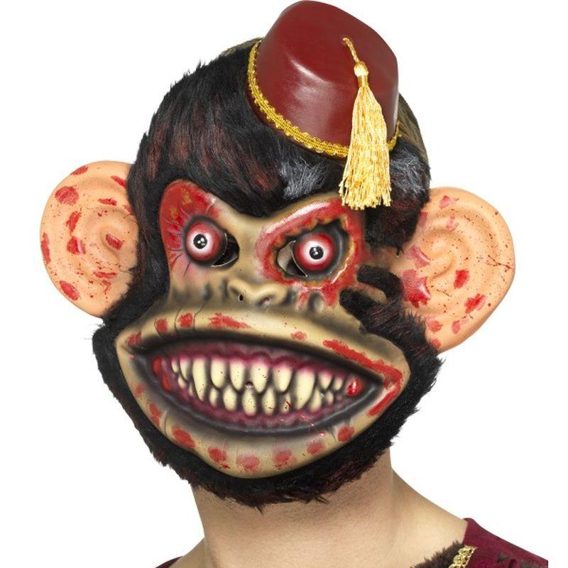 Costumes Australia Zombie Toy Monkey Mask Adult Brown_1