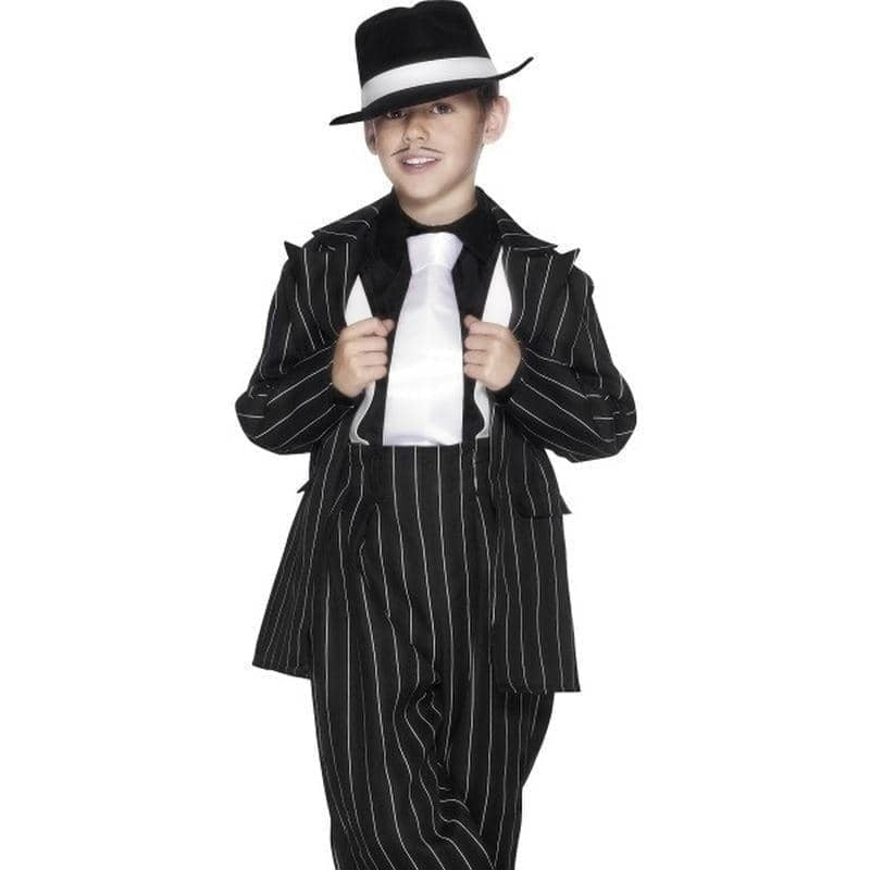 Costumes Australia Zoot Suit Costume Kids Black White_1