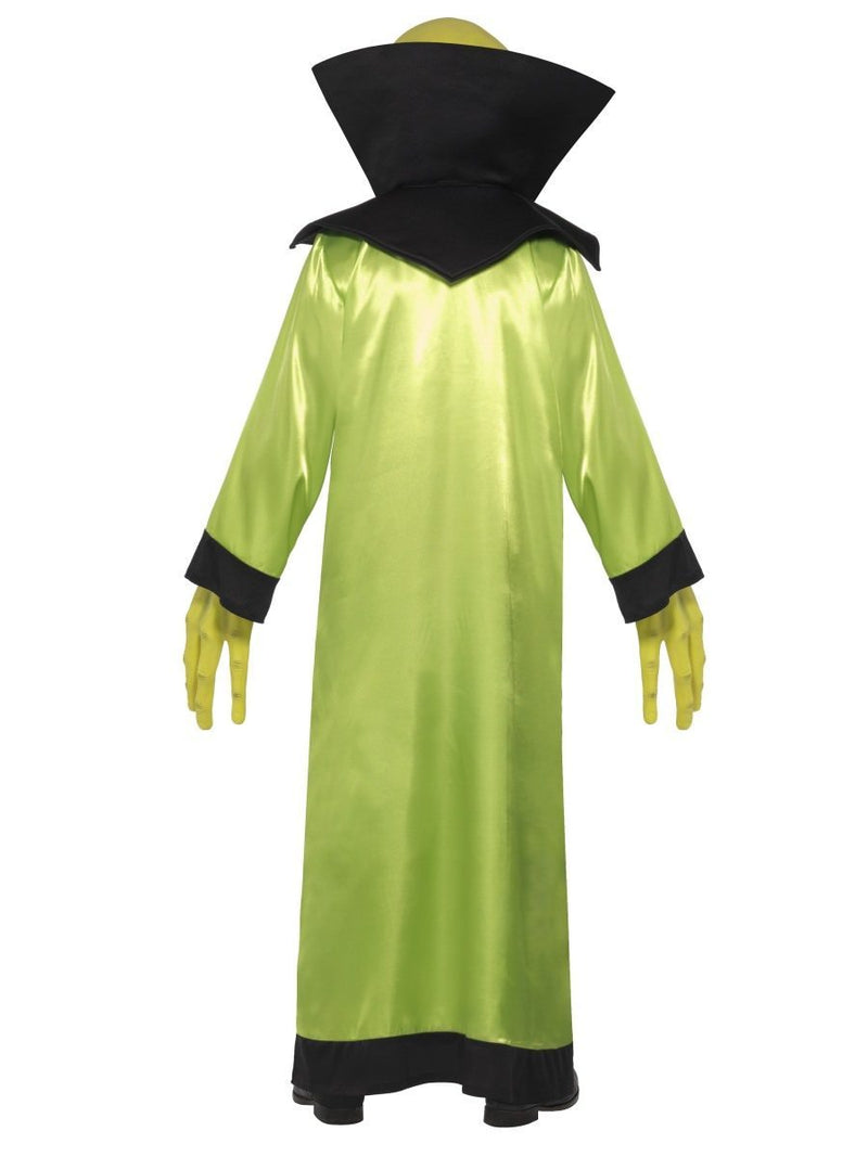 Alien Lord Costume Adult Robe Green Black Glow In The Dark