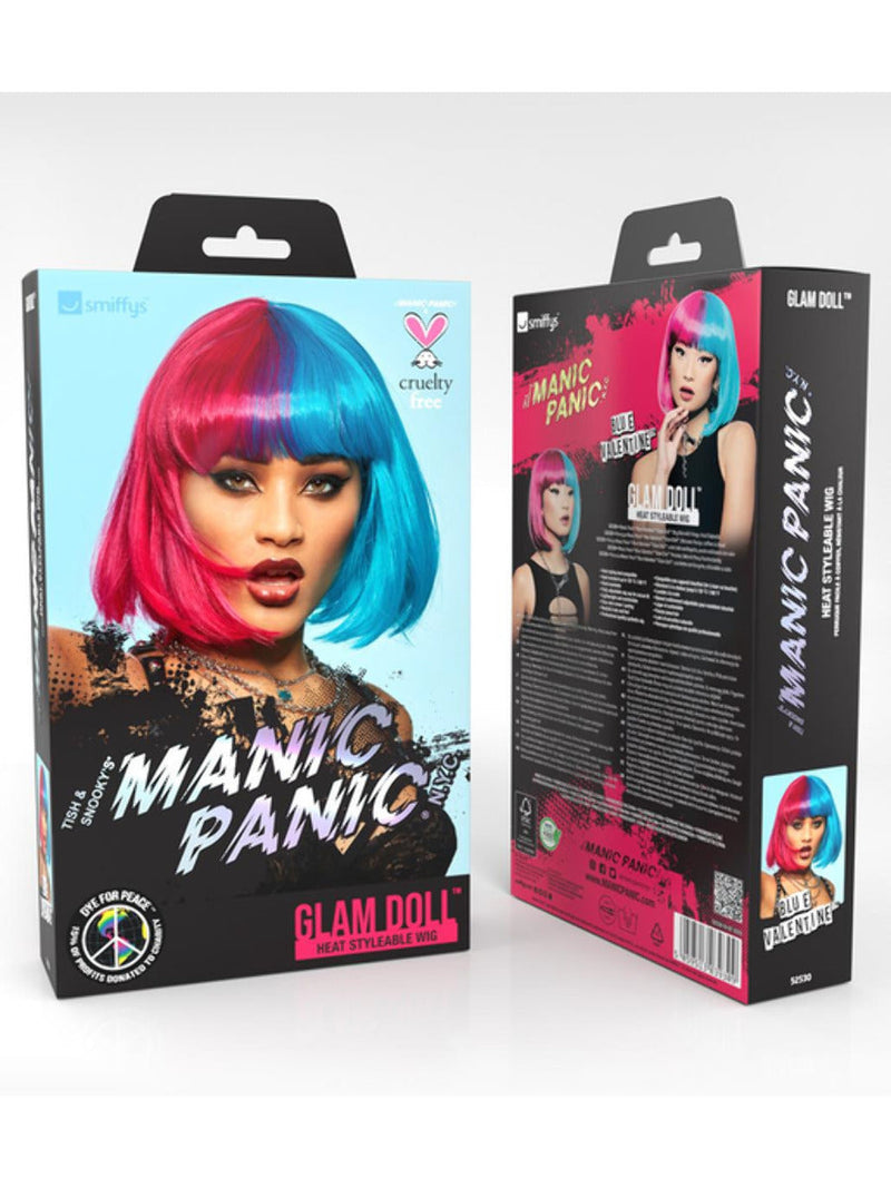 Manic Panic Blue Valentine Glam Doll Wig