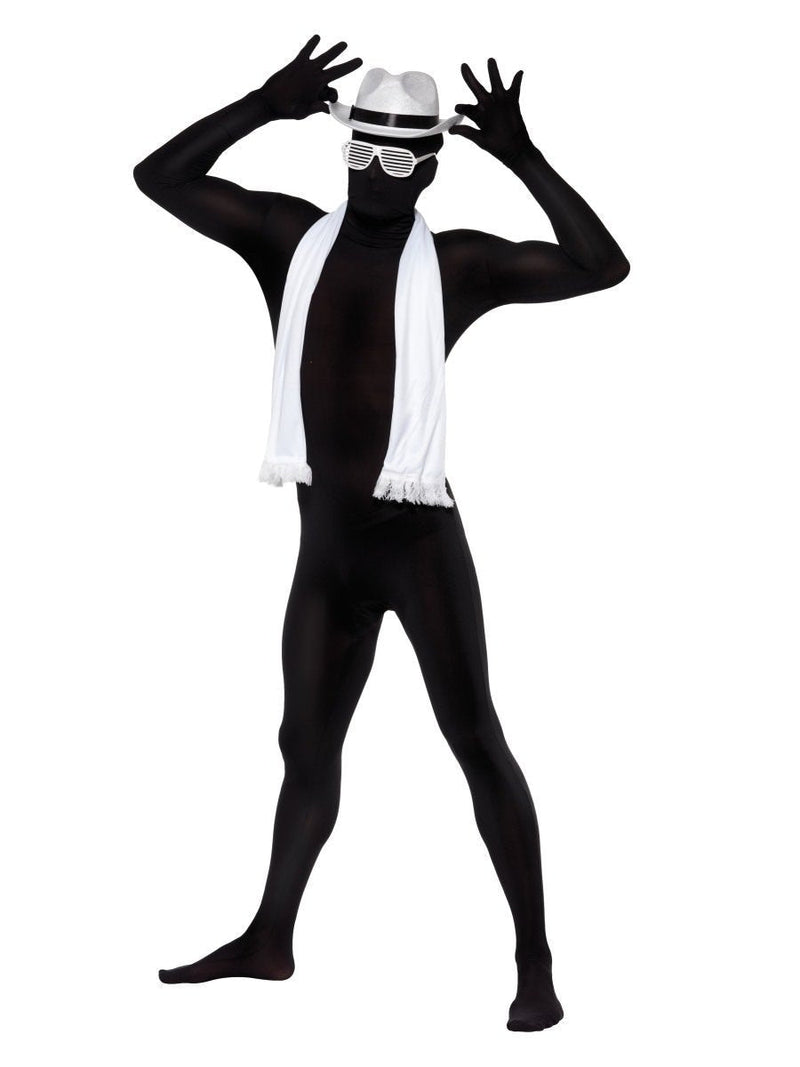 Second Skin Suit Adult Black Morph Party Jumpsuit