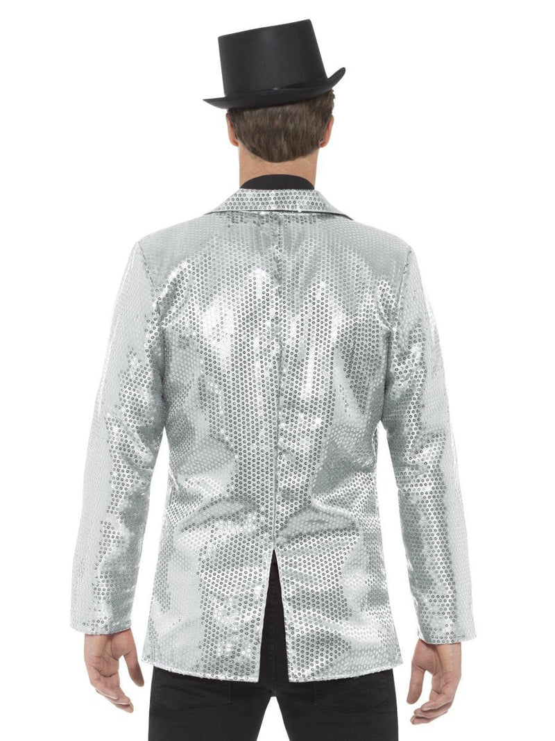 Sequin Jacket Mens Silver Coat