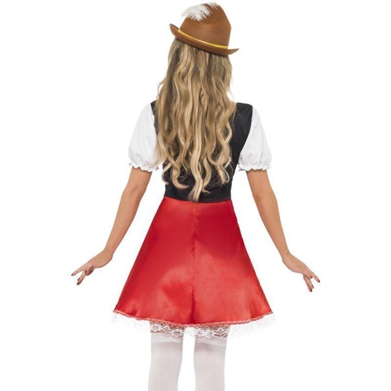 Bavarian Wench Costume Adult Red White