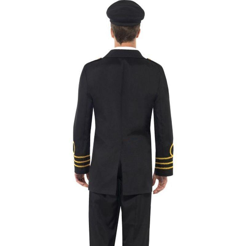 Navy Officer Authentic Adult Black Uniform Suit Costume