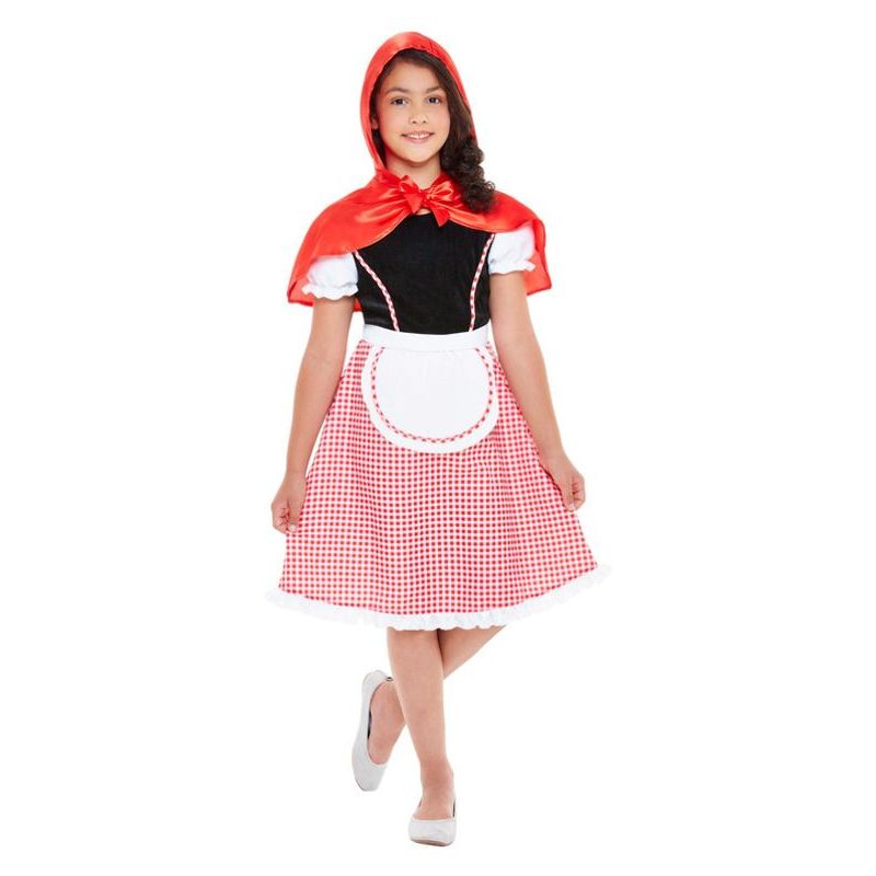 Deluxe Red Riding Hood Costume Red & White Child