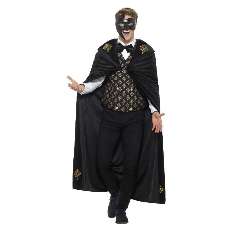 Deluxe Phantom Costume Adult Black Gold