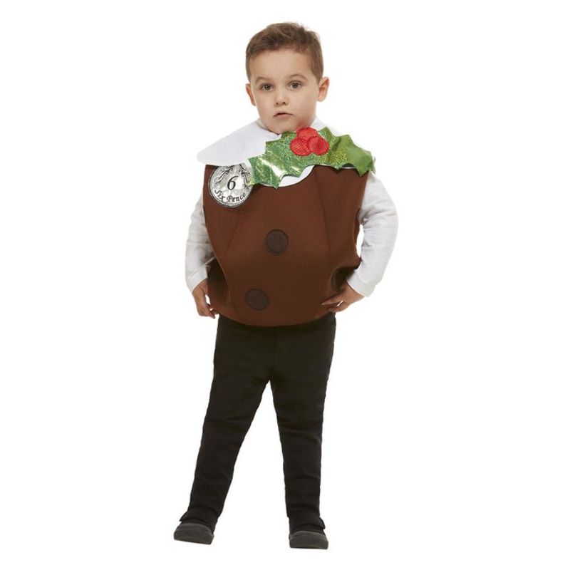 Christmas Pudding 3d Costume Brown Unisex -1