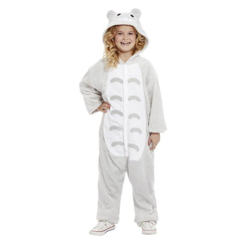 Cat Onsesie Costume Girls Grey -1