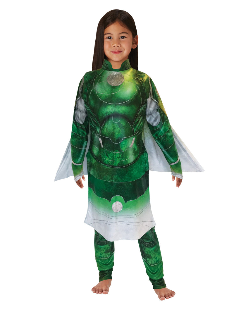 ‌Marvel Eternals Girls Sersi Costume Green Dress